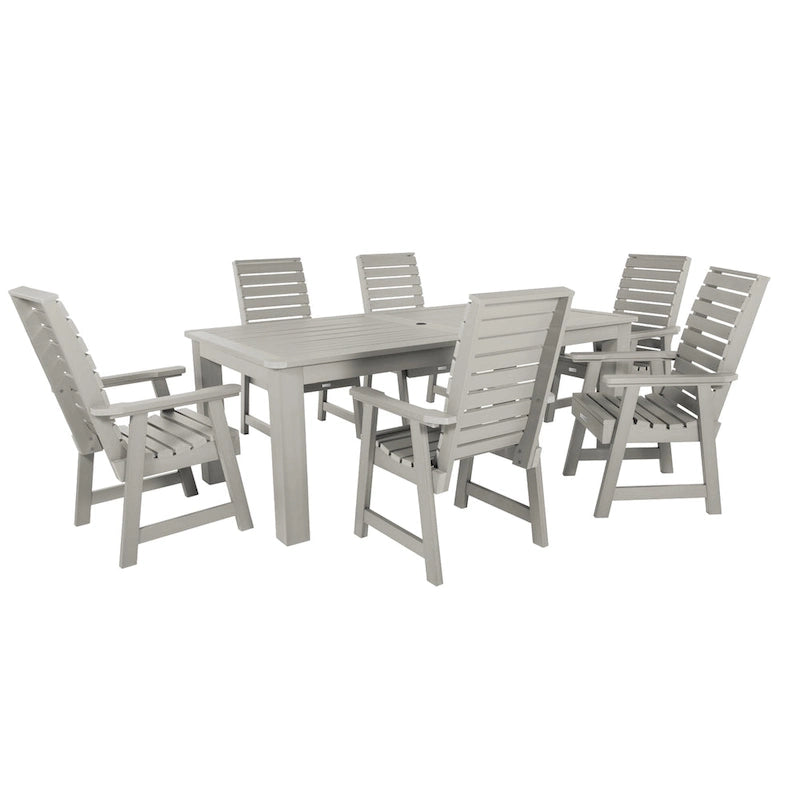 Weatherly 7-Piece Outdoor Dining Height Set - 42 x 84