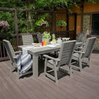 Weatherly 7-Piece Outdoor Dining Height Set - 42 x 84