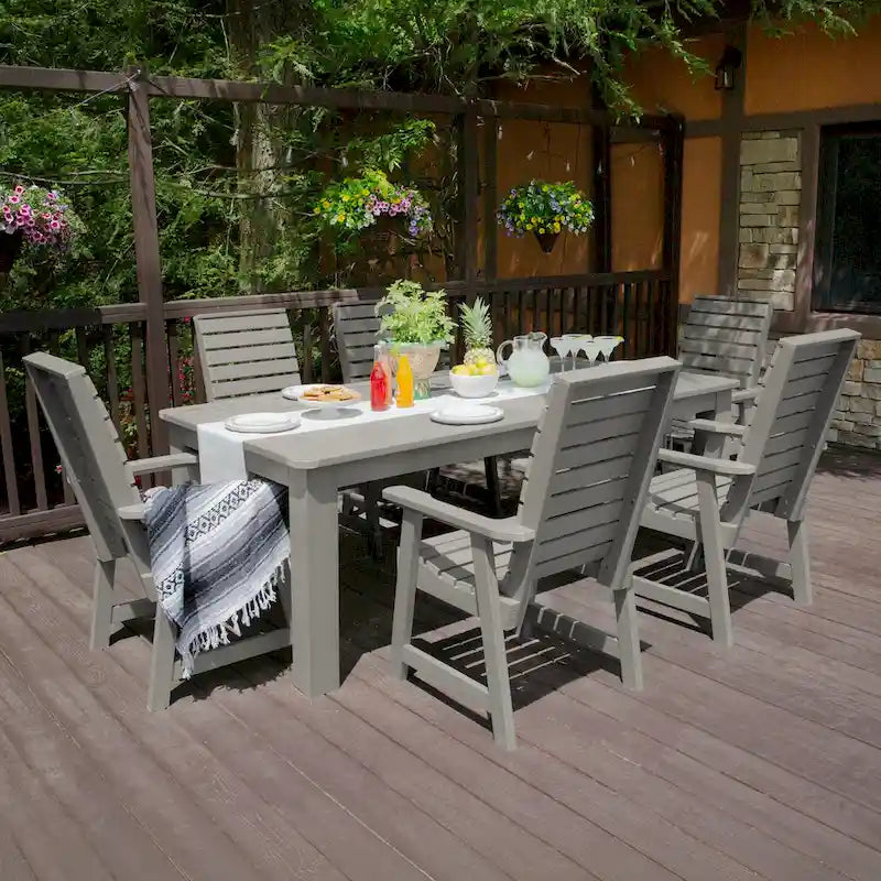 Weatherly 7-Piece Outdoor Dining Height Set - 42 x 84