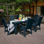 Weatherly 7-Piece Outdoor Dining Height Set - 42 x 84