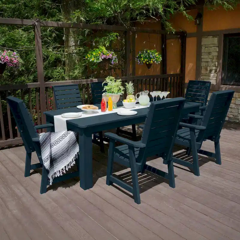 Weatherly 7-Piece Outdoor Dining Height Set - 42 x 84