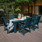 Weatherly 7-Piece Outdoor Dining Height Set - 42 x 84