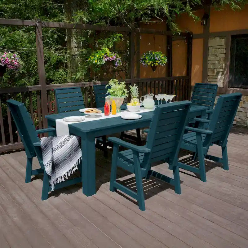 Weatherly 7-Piece Outdoor Dining Height Set - 42 x 84