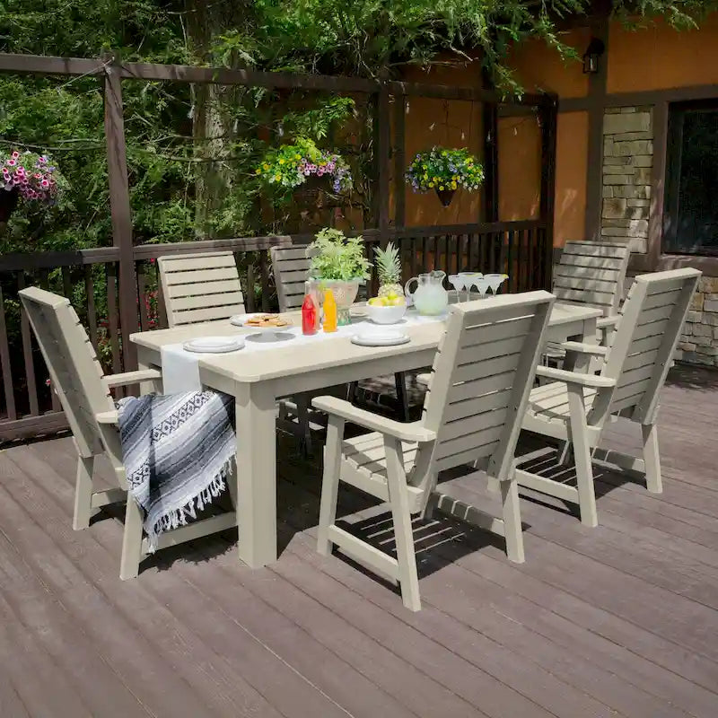 Weatherly 7-Piece Outdoor Dining Height Set - 42 x 84