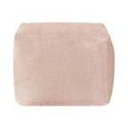 Square Velvet Pouf, Contemporary Style – Light Pink / Dove / Sapphire Blue / Teal Green / Truffle Brown / Indigo Dye