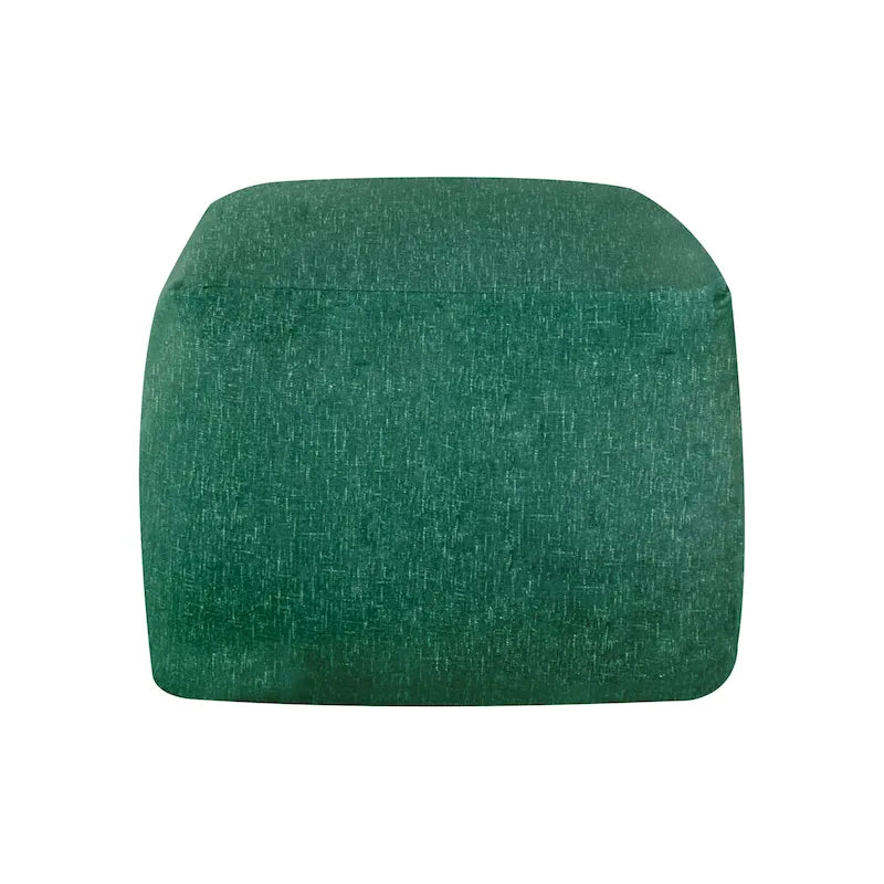 Square Velvet Pouf, Contemporary Style – Light Pink / Dove / Sapphire Blue / Teal Green / Truffle Brown / Indigo Dye