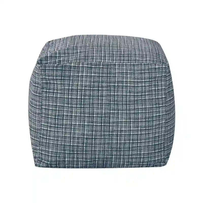 Square Velvet Pouf, Contemporary Style – Light Pink / Dove / Sapphire Blue / Teal Green / Truffle Brown / Indigo Dye