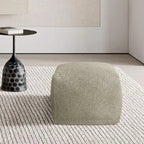 Square Velvet Pouf, Contemporary Style – Light Pink / Dove / Sapphire Blue / Teal Green / Truffle Brown / Indigo Dye