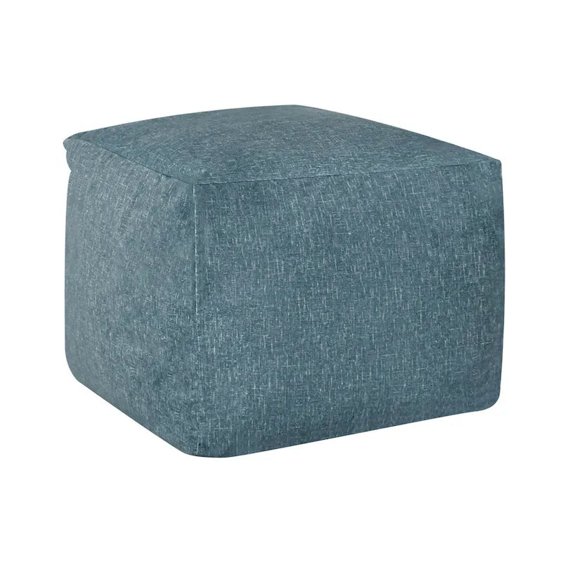 Square Velvet Pouf, Contemporary Style – Light Pink / Dove / Sapphire Blue / Teal Green / Truffle Brown / Indigo Dye