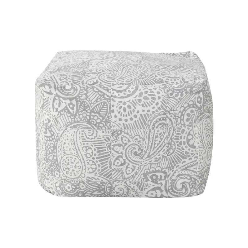 Square Velvet Pouf, Contemporary Style – Light Pink / Dove / Sapphire Blue / Teal Green / Truffle Brown / Indigo Dye