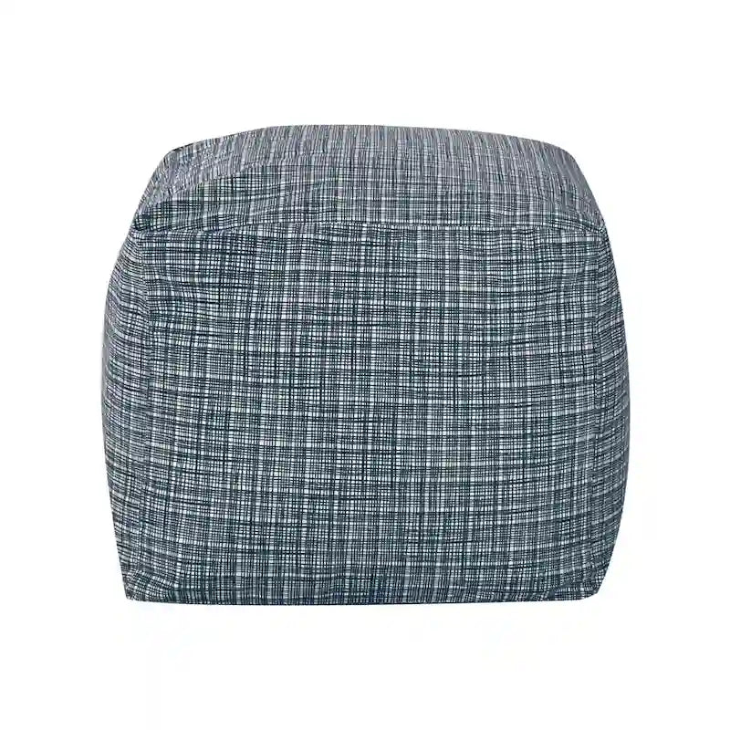 Square Velvet Pouf, Contemporary Style – Light Pink / Dove / Sapphire Blue / Teal Green / Truffle Brown / Indigo Dye