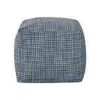 Square Velvet Pouf, Contemporary Style – Light Pink / Dove / Sapphire Blue / Teal Green / Truffle Brown / Indigo Dye
