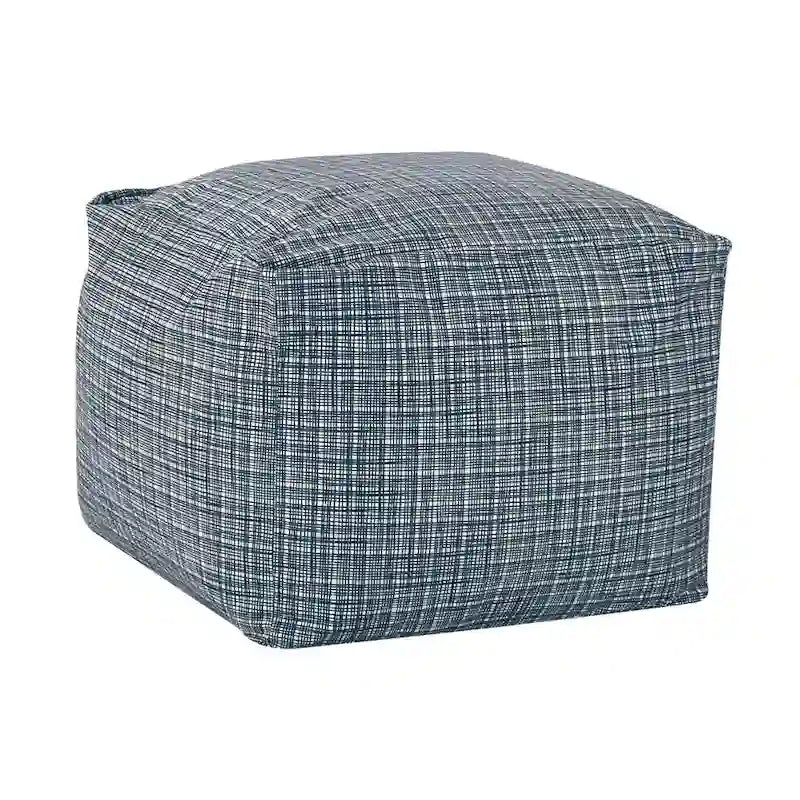 Square Velvet Pouf, Contemporary Style – Light Pink / Dove / Sapphire Blue / Teal Green / Truffle Brown / Indigo Dye
