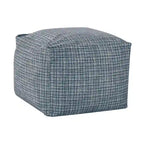 Square Velvet Pouf, Contemporary Style – Light Pink / Dove / Sapphire Blue / Teal Green / Truffle Brown / Indigo Dye