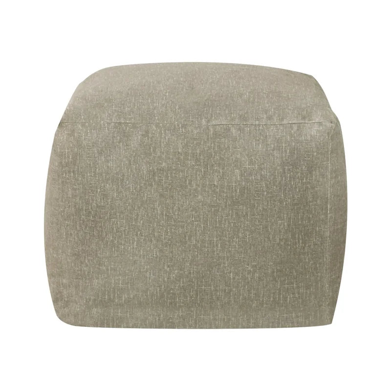 Square Velvet Pouf, Contemporary Style – Light Pink / Dove / Sapphire Blue / Teal Green / Truffle Brown / Indigo Dye