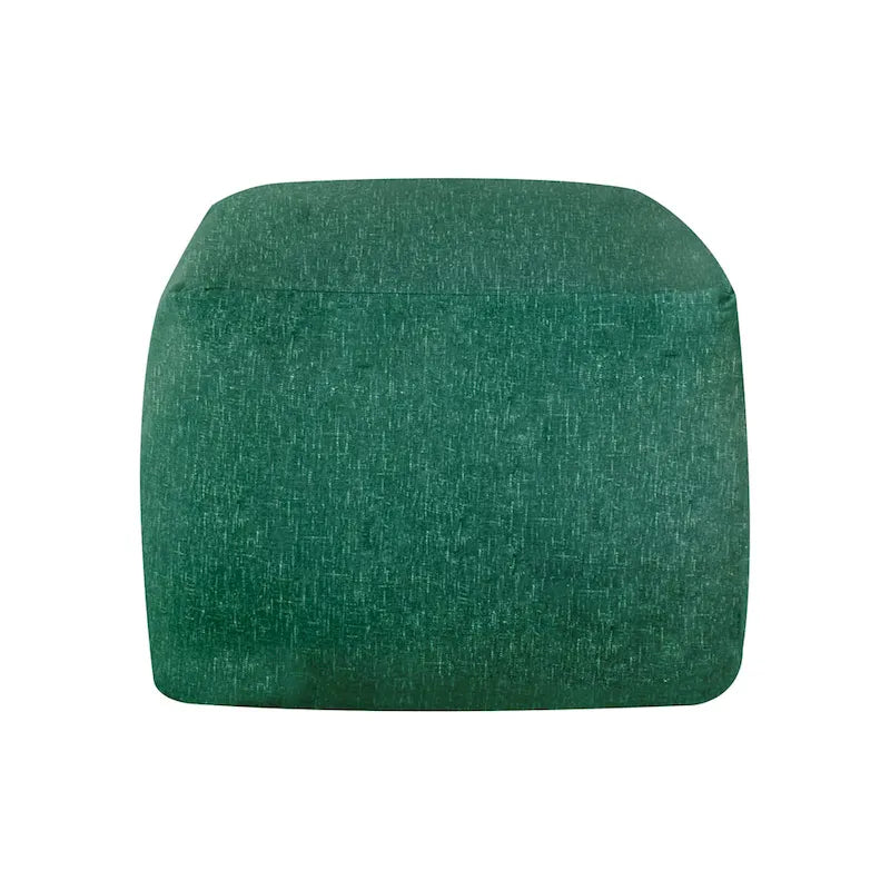 Square Velvet Pouf, Contemporary Style – Light Pink / Dove / Sapphire Blue / Teal Green / Truffle Brown / Indigo Dye