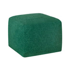 Square Velvet Pouf, Contemporary Style – Light Pink / Dove / Sapphire Blue / Teal Green / Truffle Brown / Indigo Dye