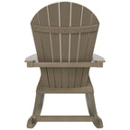 Polytrends Vineyard HIPS Outdoor Eco-Friendly All Weather Seashell Rocking Adirondack Chair