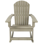Polytrends Vineyard HIPS Outdoor Eco-Friendly All Weather Seashell Rocking Adirondack Chair