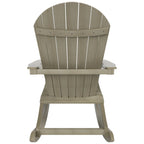Polytrends Vineyard HIPS Outdoor Eco-Friendly All Weather Seashell Rocking Adirondack Chair