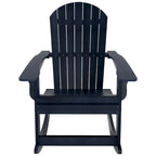 Polytrends Vineyard HIPS Outdoor Eco-Friendly All Weather Seashell Rocking Adirondack Chair