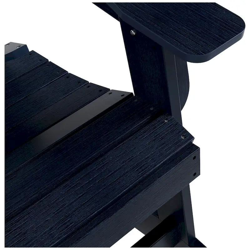 Polytrends Vineyard HIPS Outdoor Eco-Friendly All Weather Seashell Rocking Adirondack Chair