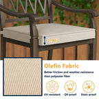 9-Piece Cast Aluminum Patio Dining Set with Cushions