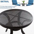 Futzca Spring Patio Chairs,3-Piece Bistro Set Outdoor Furniture for Patio, Garden, and Backyard with Cushioned Seats