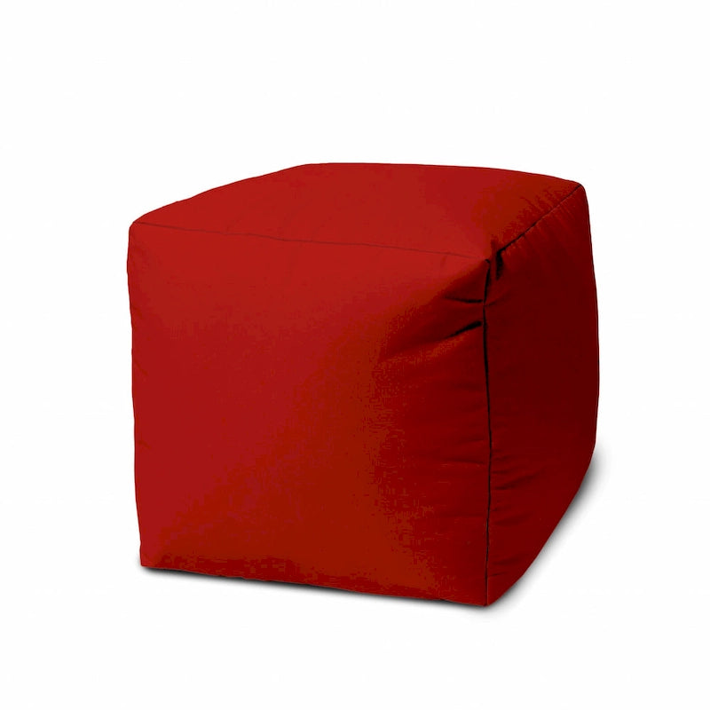 HomeRoots 17 Red Canvas Indoor Outdoor - 17' X '17' X '17