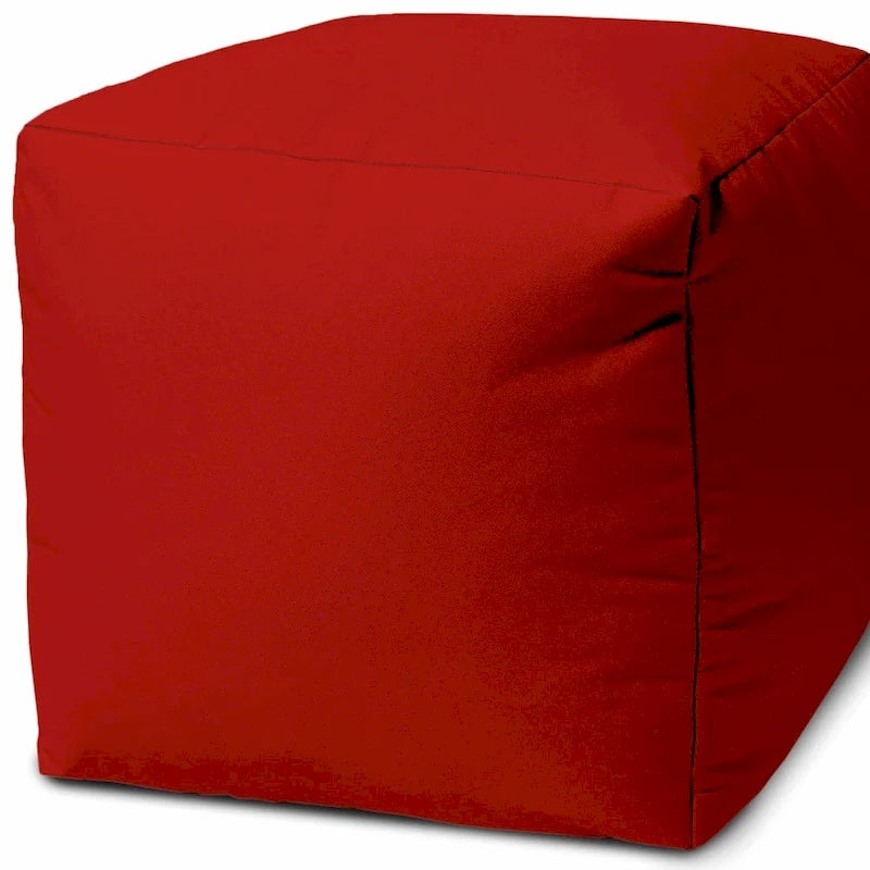 HomeRoots 17 Red Canvas Indoor Outdoor - 17' X '17' X '17