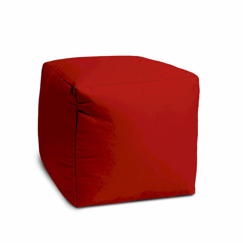 HomeRoots 17 Red Canvas Indoor Outdoor - 17' X '17' X '17