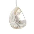 Hanging Egg Chair, Wicker Rattan Egg Chair with Cushion