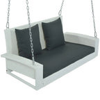 Porch Swings Outdoor 500 Lbs,Wicker Hanging with Chains & Cushions