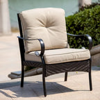 Patio Iron 4 or 5 Piece Sofa Seating Group with Cushions