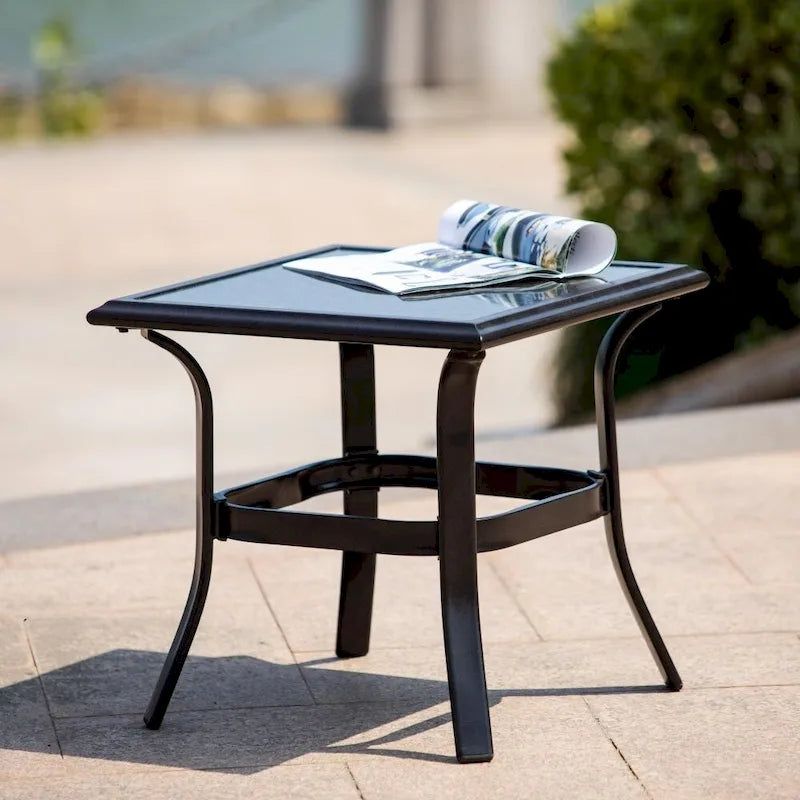 Patio Iron 4 or 5 Piece Sofa Seating Group with Cushions