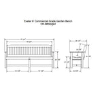 Highwood Professional Commercial Grade Exeter 6' Garden Bench