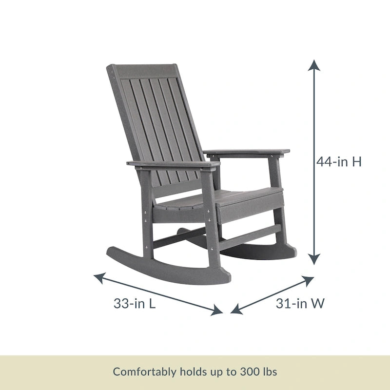 Island Retreat Ez-Care Tek-Wood Adirondack Rocker Chair
