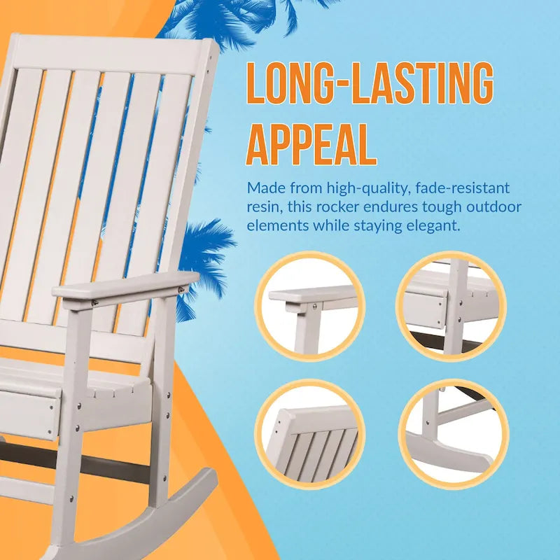Island Retreat Ez-Care Tek-Wood Adirondack Rocker Chair