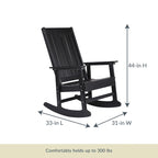 Island Retreat Ez-Care Tek-Wood Adirondack Rocker Chair