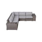 LSI Wicker/Rattan 4 - Person Seating Group with Cushions