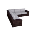 LSI Wicker/Rattan 4 - Person Seating Group with Cushions