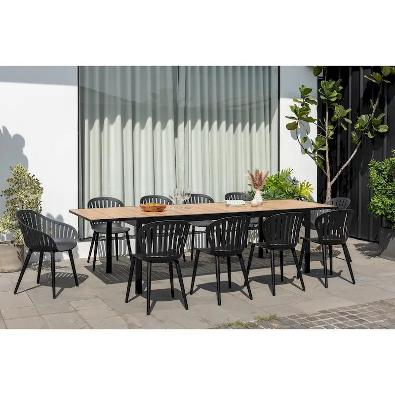 Amazonia Petherson Aluminum and Resin Outdoor Patio Dining Set