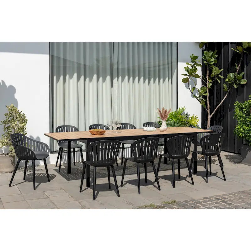 Amazonia Petherson Aluminum and Resin Outdoor Patio Dining Set