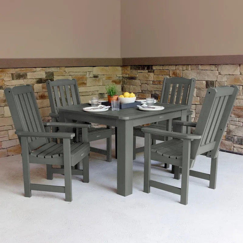 Lehigh 5-Piece Outdoor Dining Set - 42 x 42 Table, Dining-height