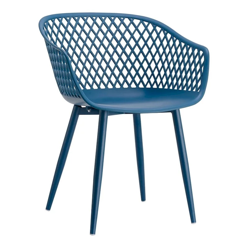 Aurelle Home Piola Waterproof Modern Outdoor Chairs (Set of 2) - 23 x 24 x 32