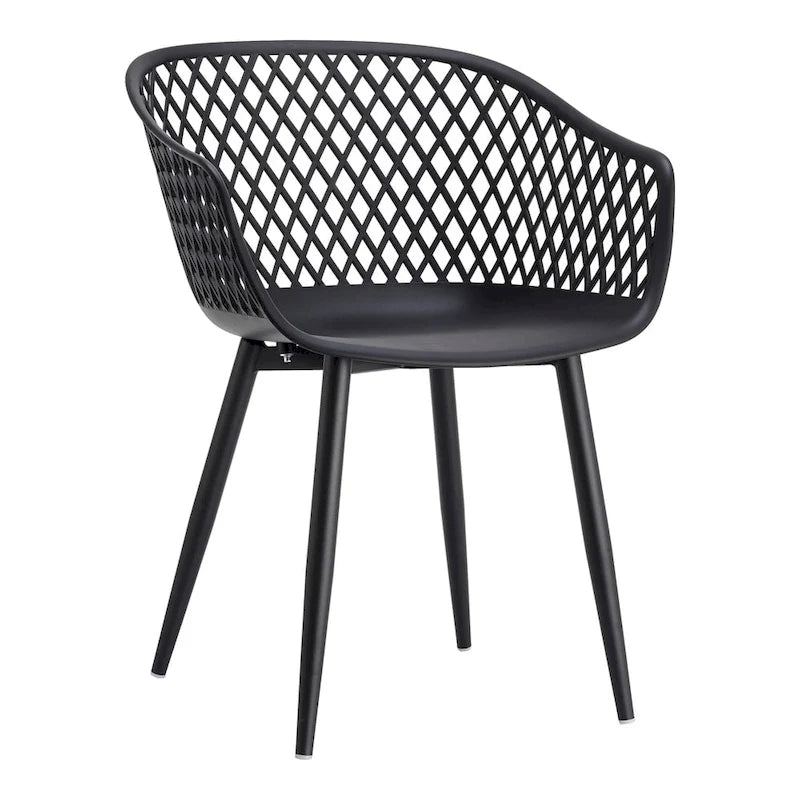 Aurelle Home Piola Waterproof Modern Outdoor Chairs (Set of 2) - 23 x 24 x 32