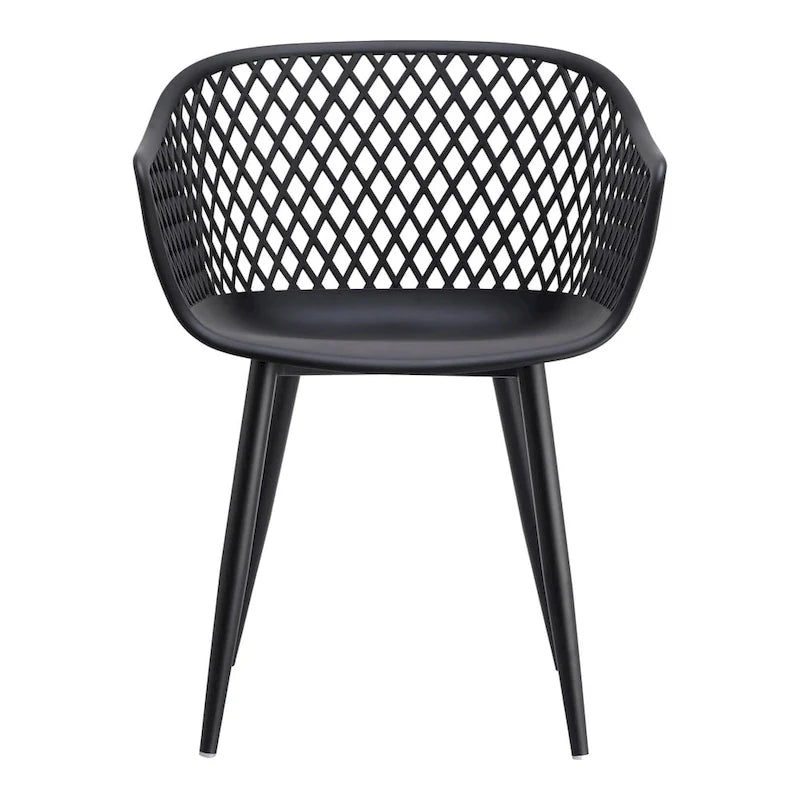 Aurelle Home Piola Waterproof Modern Outdoor Chairs (Set of 2) - 23 x 24 x 32