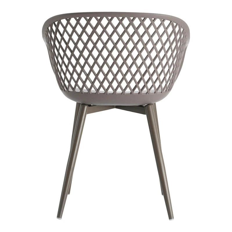 Aurelle Home Piola Waterproof Modern Outdoor Chairs (Set of 2) - 23 x 24 x 32