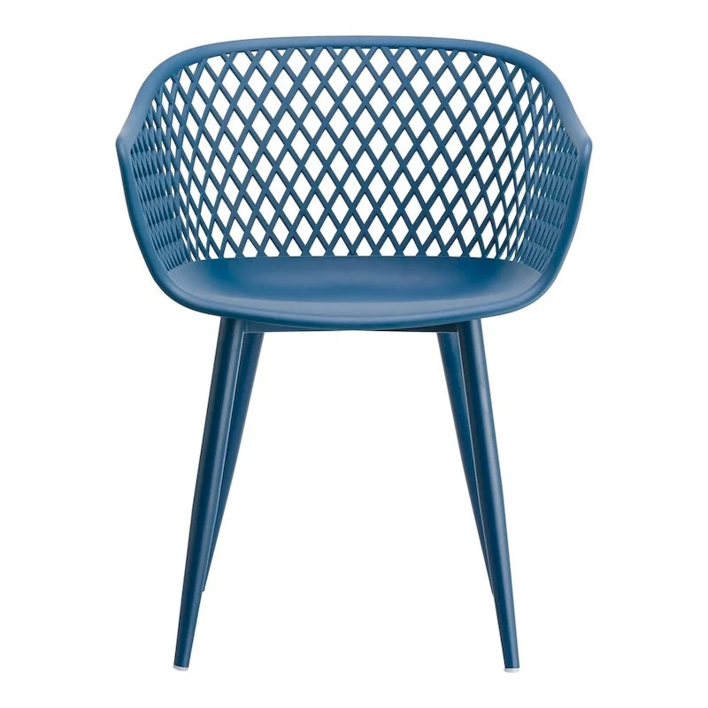 Aurelle Home Piola Waterproof Modern Outdoor Chairs (Set of 2) - 23 x 24 x 32