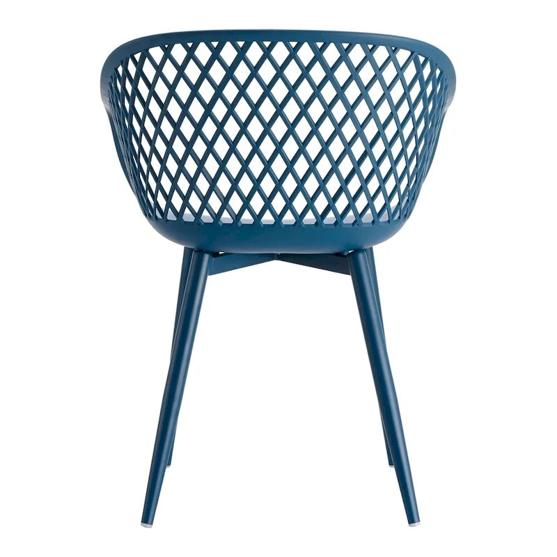 Aurelle Home Piola Waterproof Modern Outdoor Chairs (Set of 2) - 23 x 24 x 32